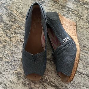 Denim Toms wedges